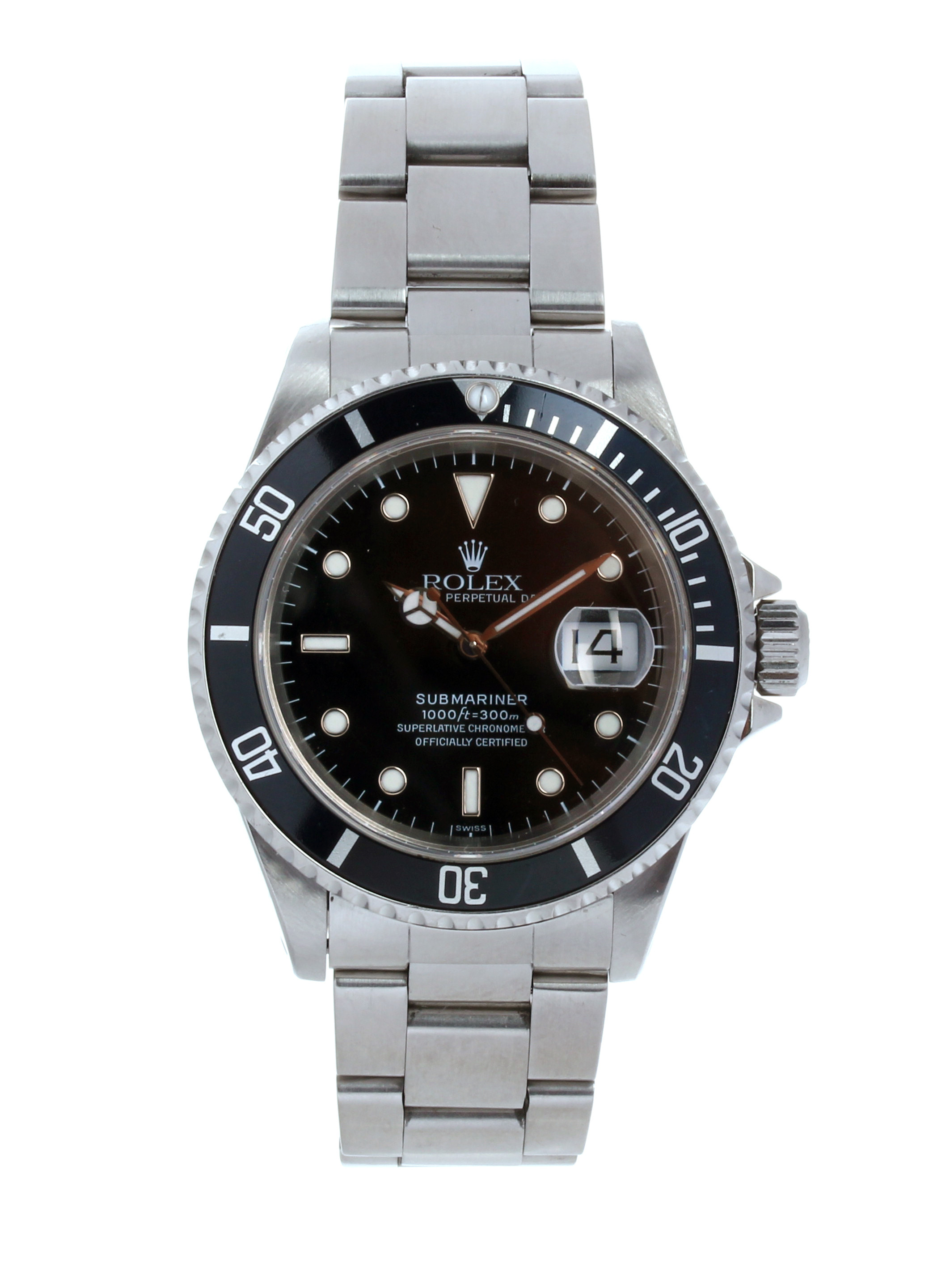 thickness rolex submariner