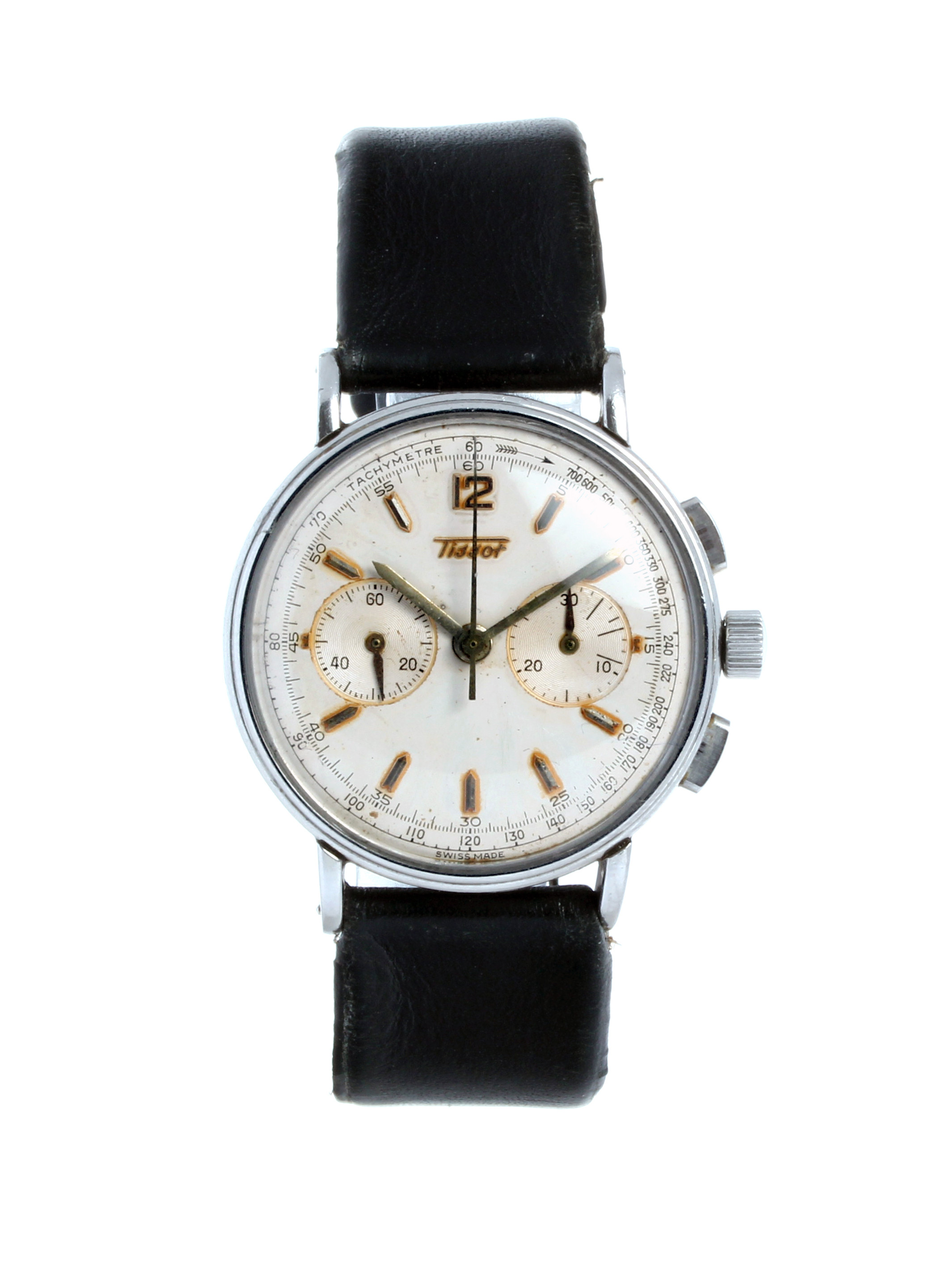Tissot Chronograph White/Leather Ø34 mm USED Price € 790