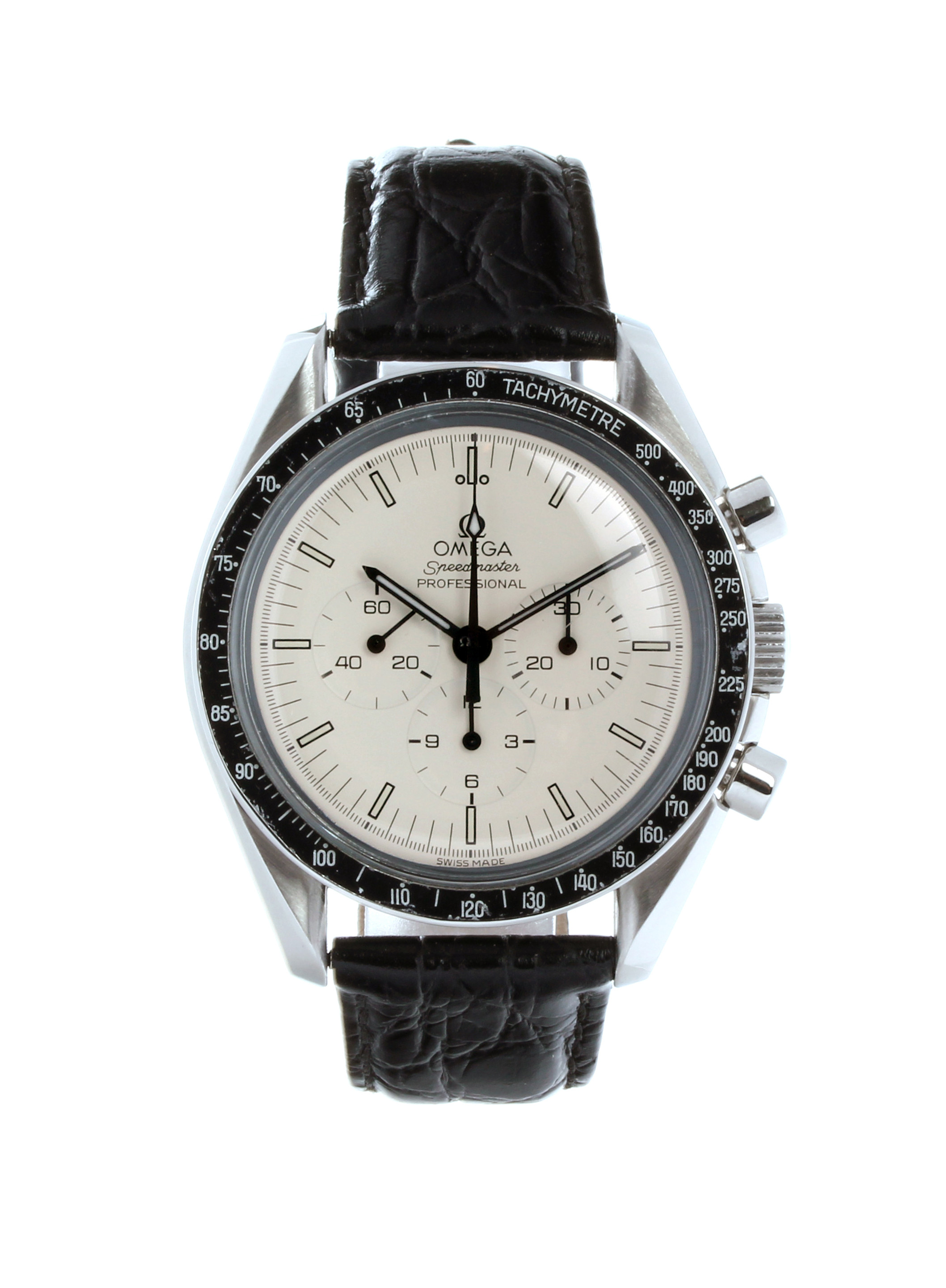 omega speedmaster black and white