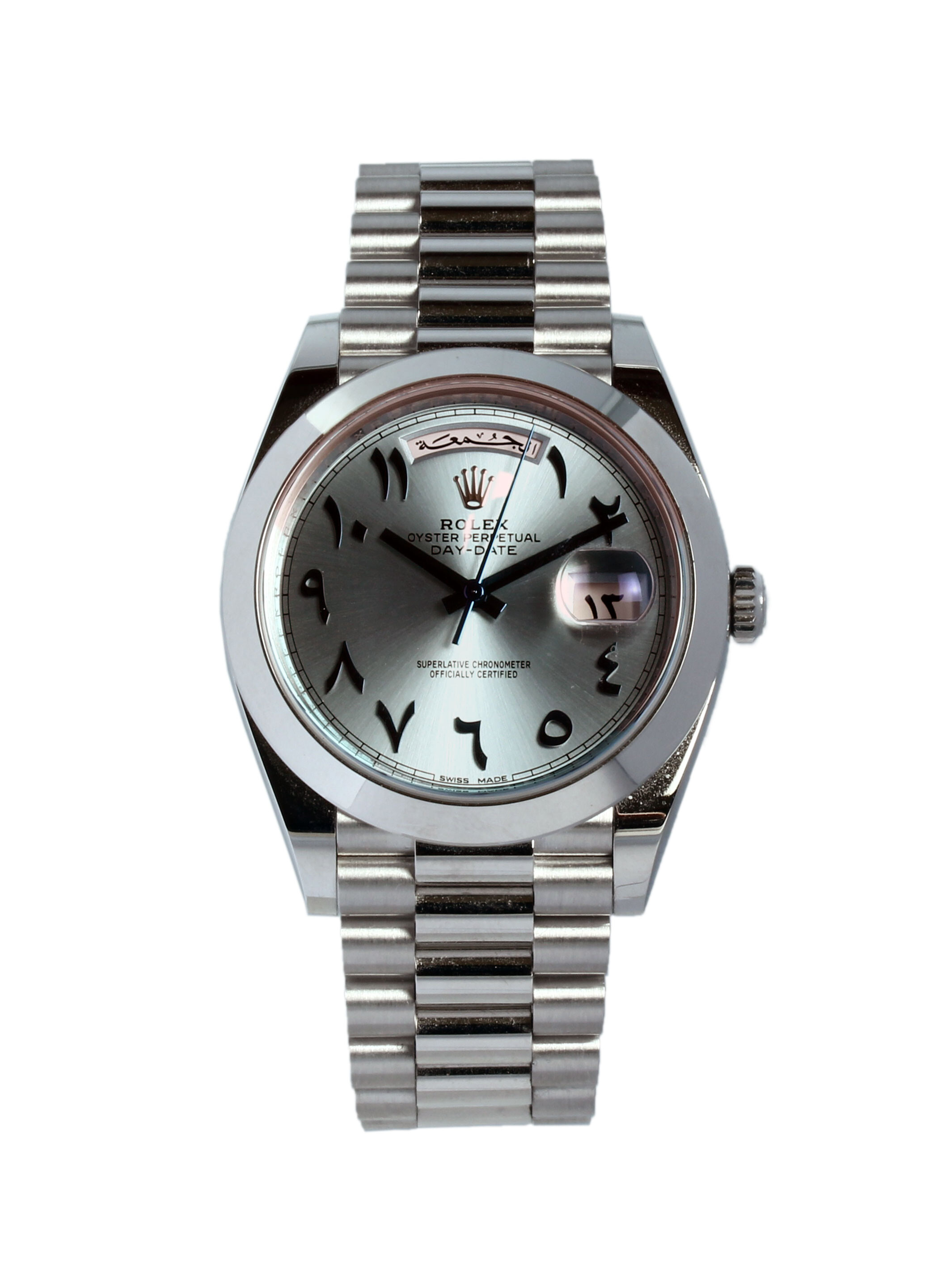 228206 Rolex Day-Date Blue/Platinum Ø40 mm USED Price € 69.950